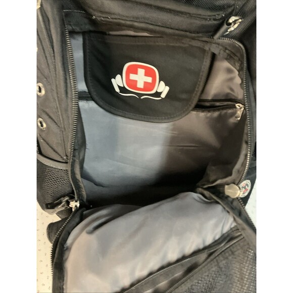 Swissgear By Wenger Pre 2014 Model Airflow Black Backpack Laptop Travel Large - Picture 12 of 16